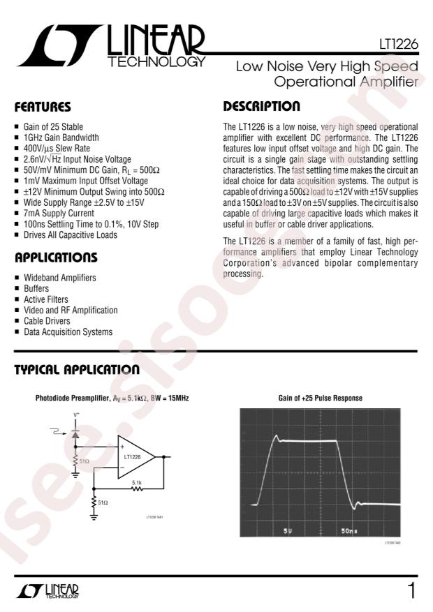 LT1226CS8#PBF