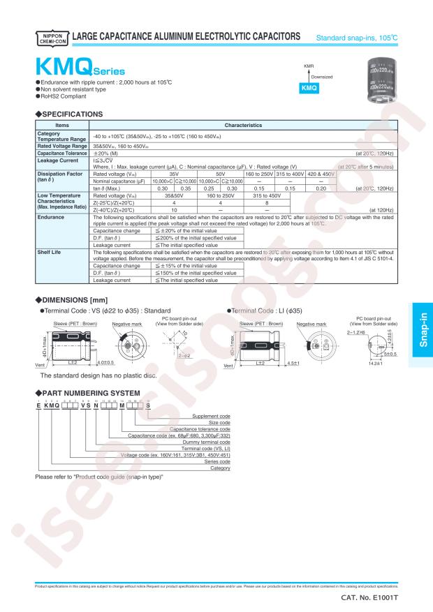 EKMQ401VSN151MQ25S