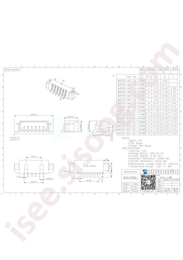 WAFER-MX1.25-2PWB