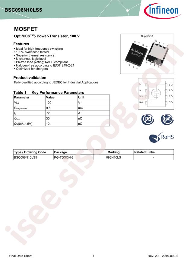 BSC096N10LS5