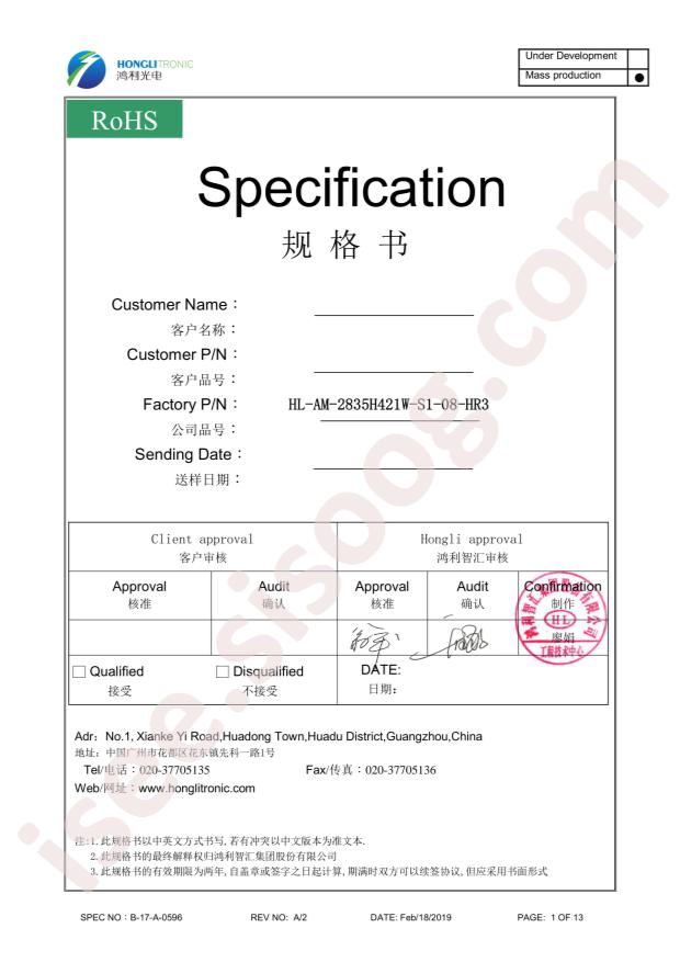 HL-AM-2835H421W-S1-08-HR3