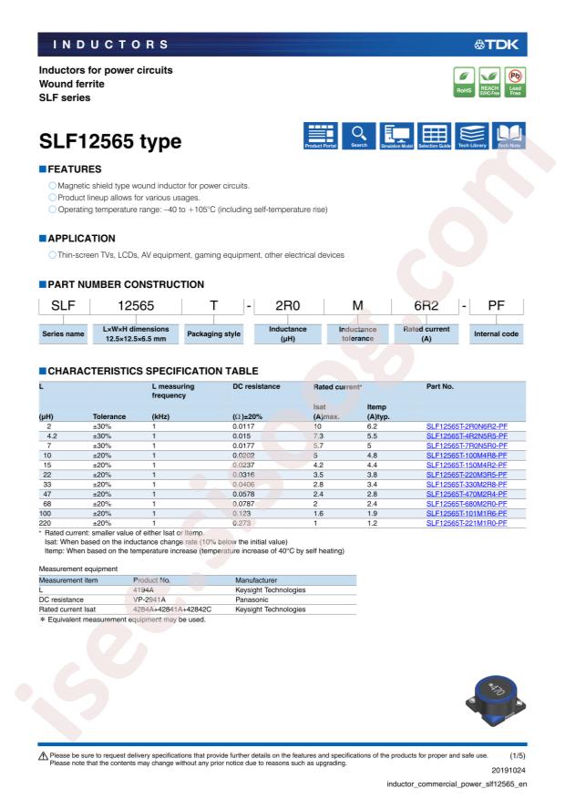 SLF12565T-2R0N6R2-PF