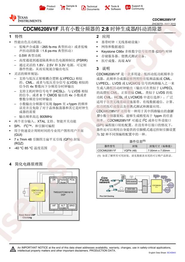CDCM6208V1FRGZT
