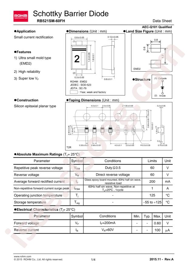 RB521SM-60FHT2R