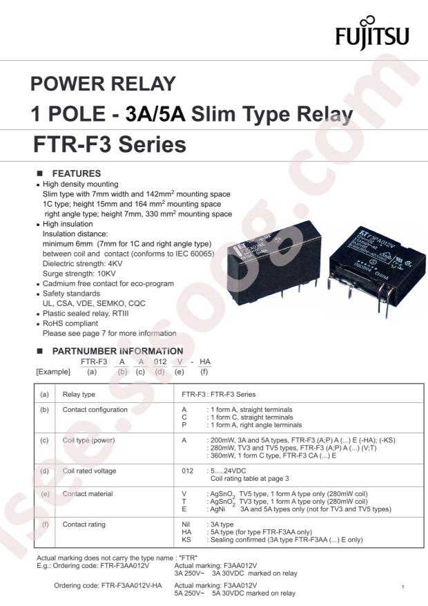 FTR-F3AA012E-MZ