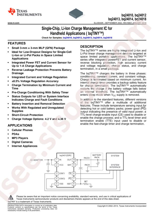 BQ24012DRCR