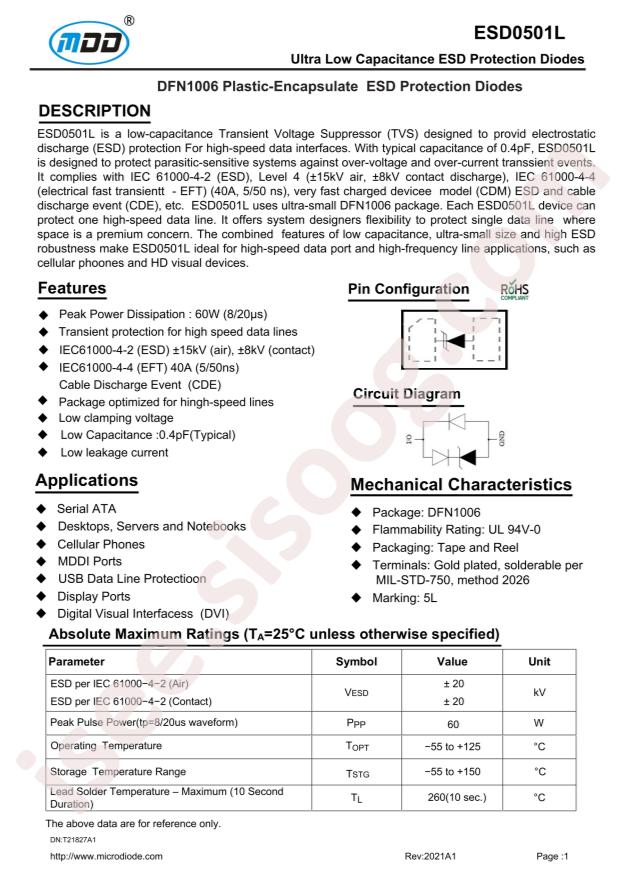 ESD0501L