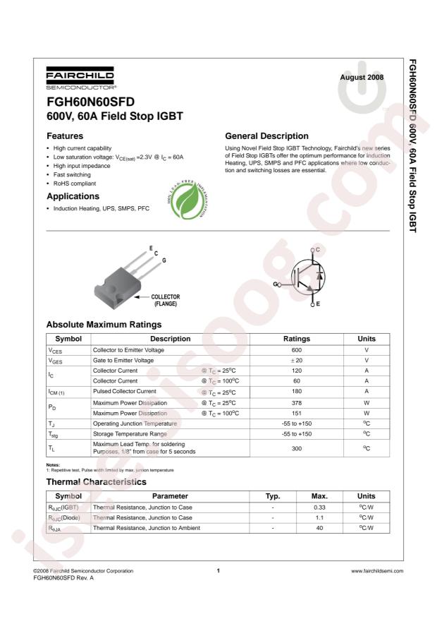 FGH60N60SFDTU