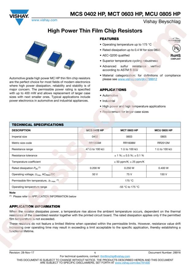 MCS0402PD1501DE500