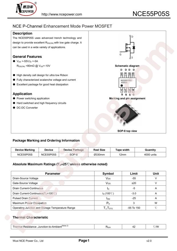 NCE55P05S
