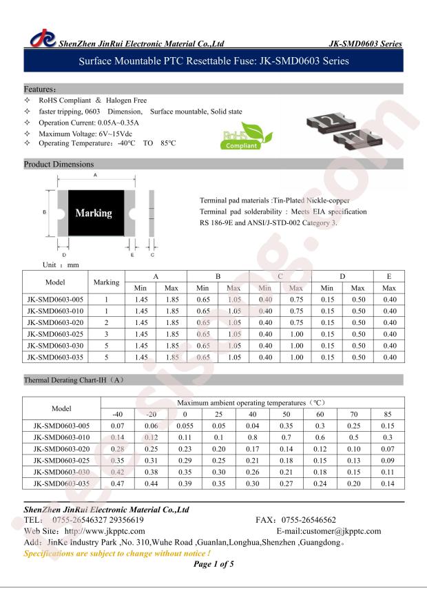 JK-SMD0603-020