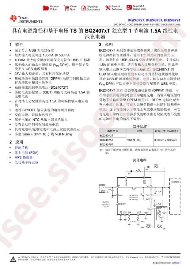 BQ24075TRGTR