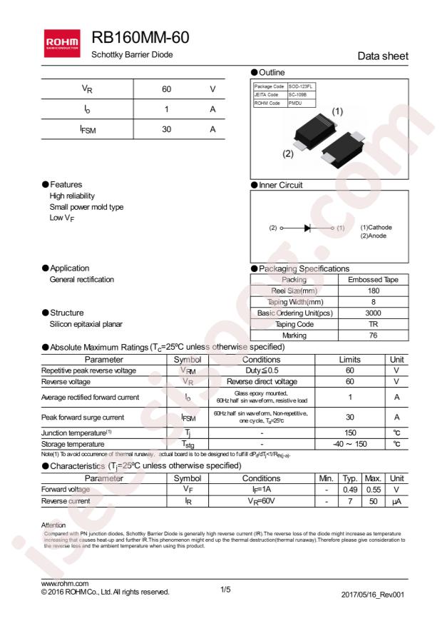 RB160MM-60TR