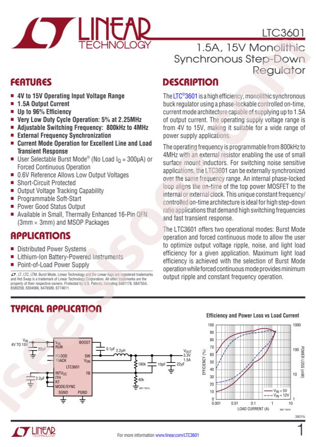 LTC3601EMSE#PBF