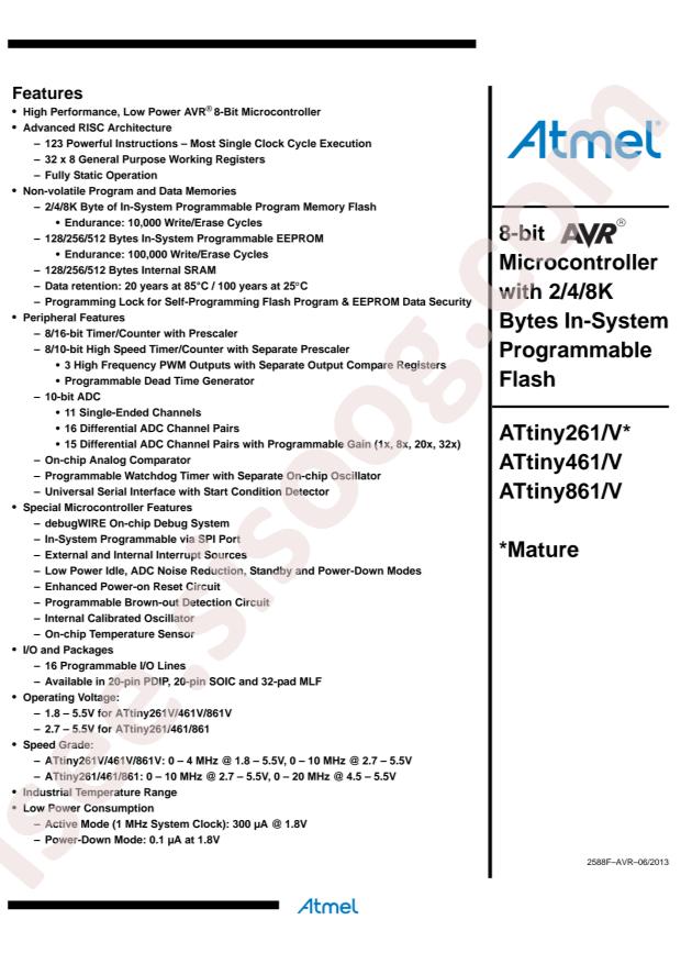 ATTINY861-20MU