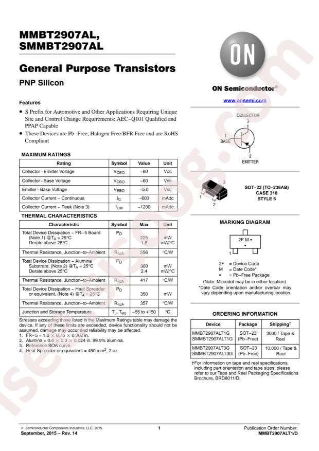 MMBT2907ALT1G