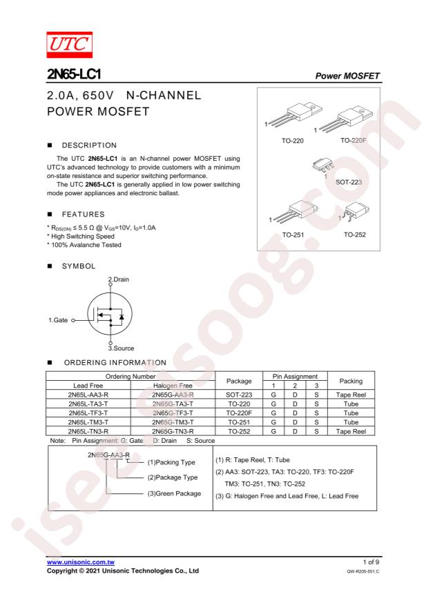 2N65L-TM3-T