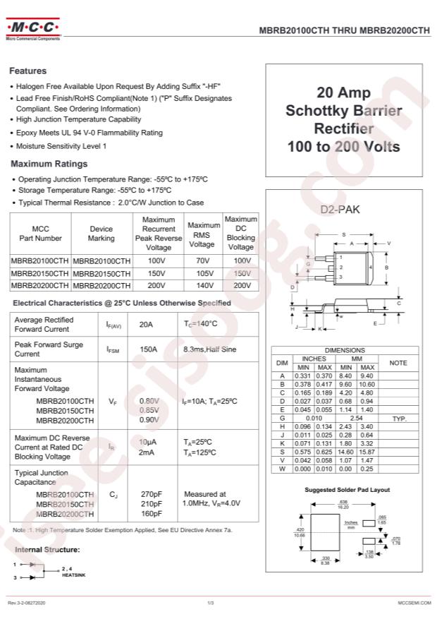 MBRB20200CTH-TP