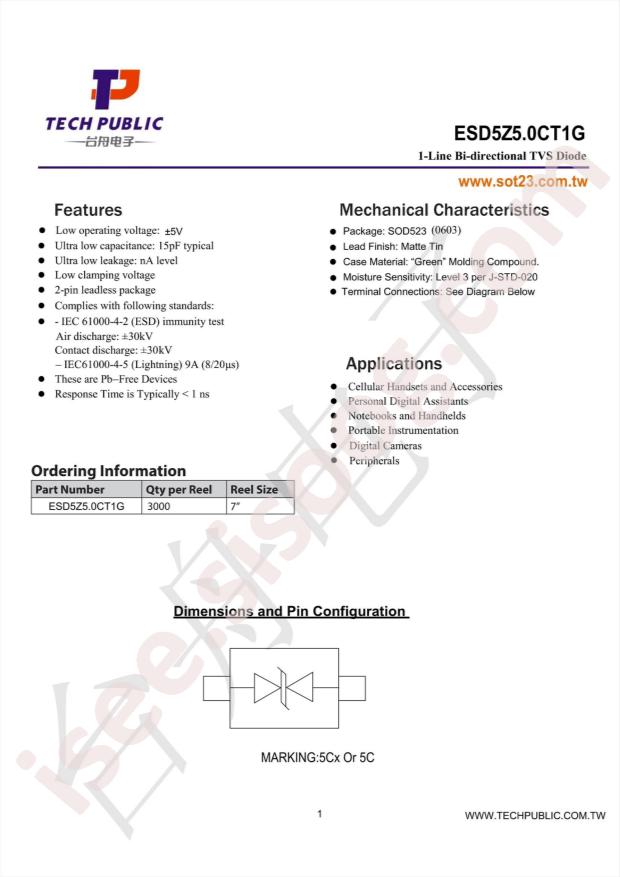 ESD5Z5.0CT1G