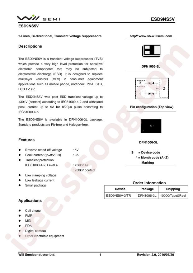 ESD9NS5V-3/TR