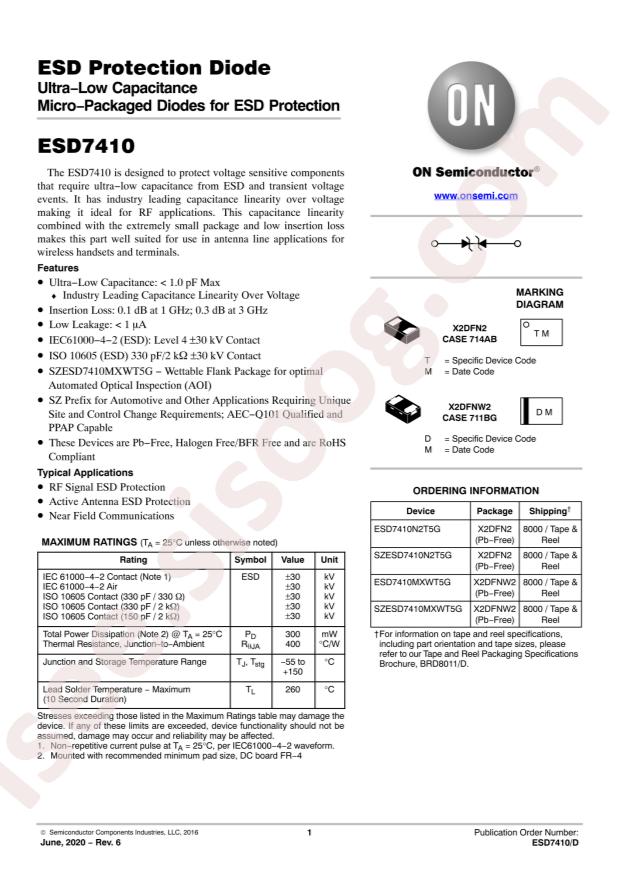 SZESD7410N2T5G