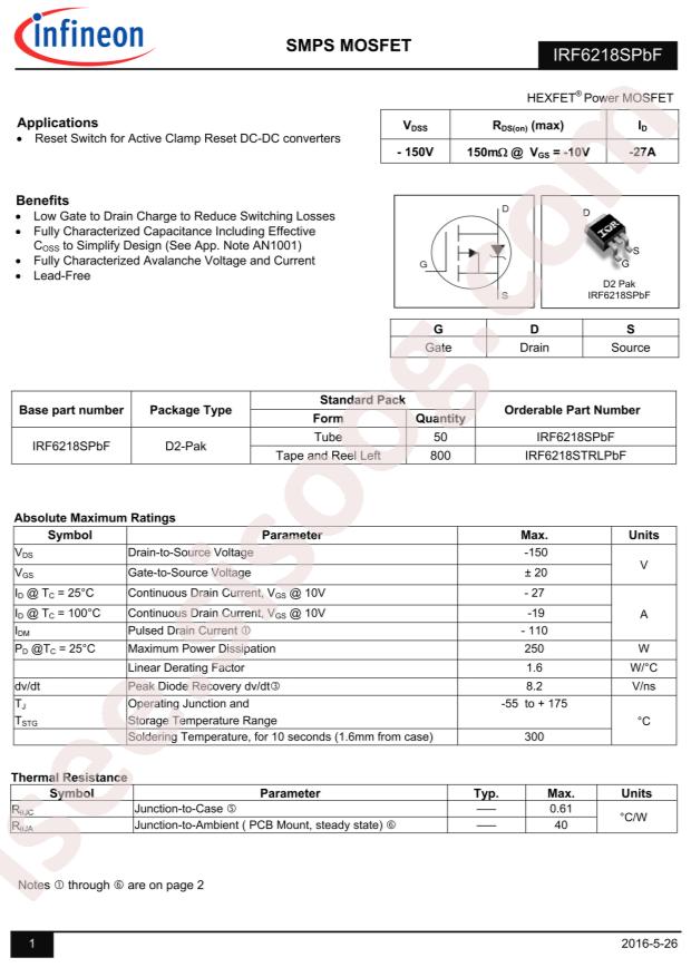 IRF6218STRLPBF