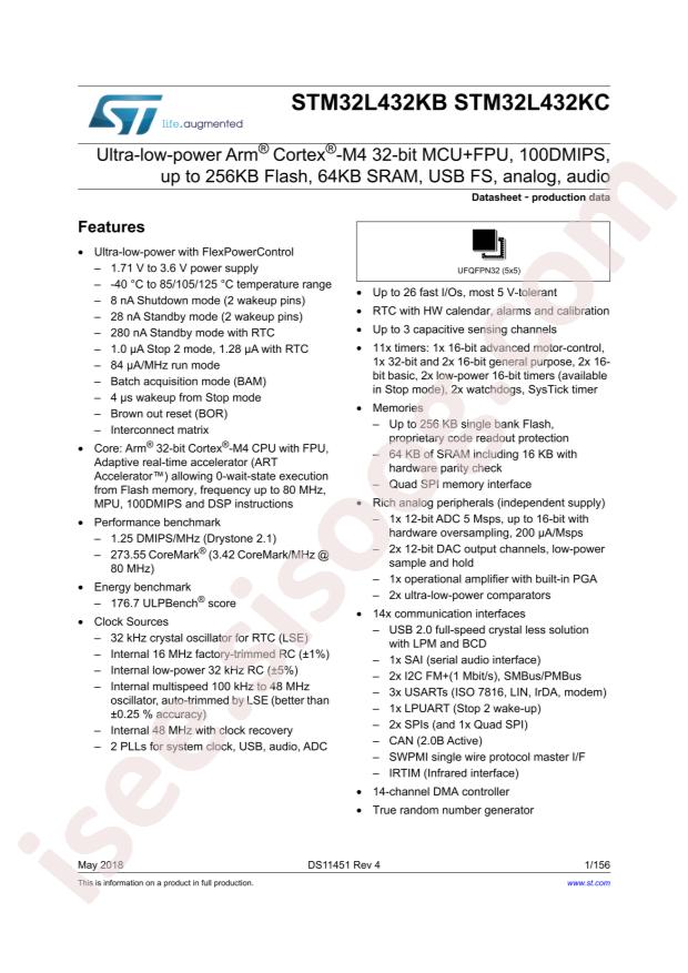 STM32L432KCU3