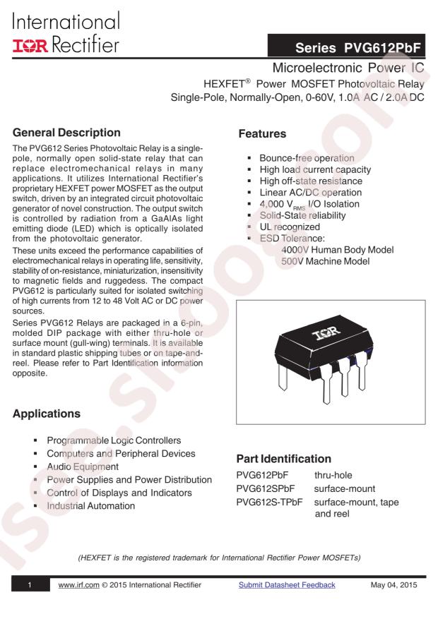 Infineon PVG612SPBF