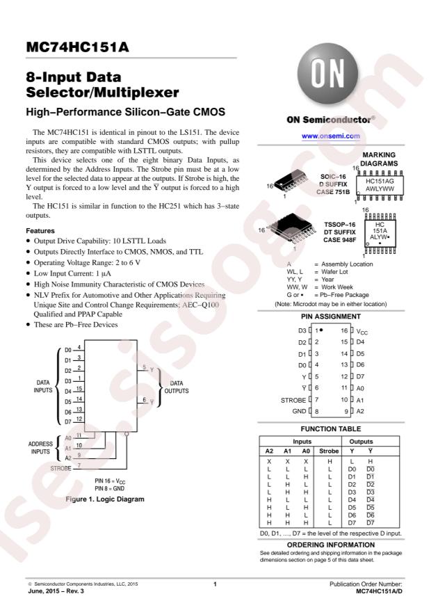 MC74HC151ADTG
