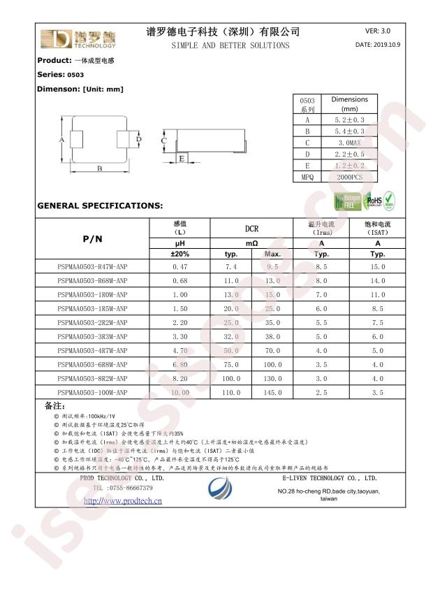 PSPMAA0503-6R8M-ANP