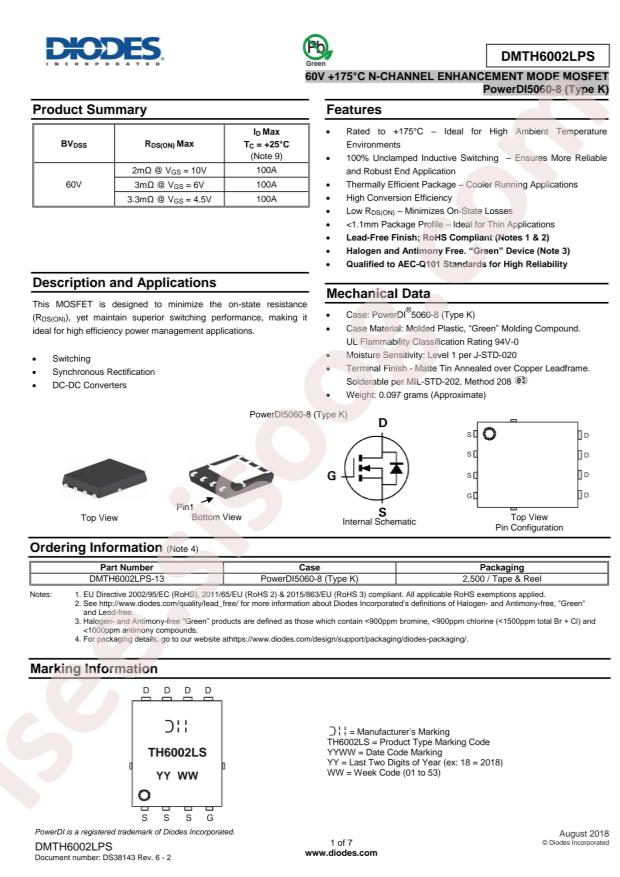 DMTH6002LPS-13