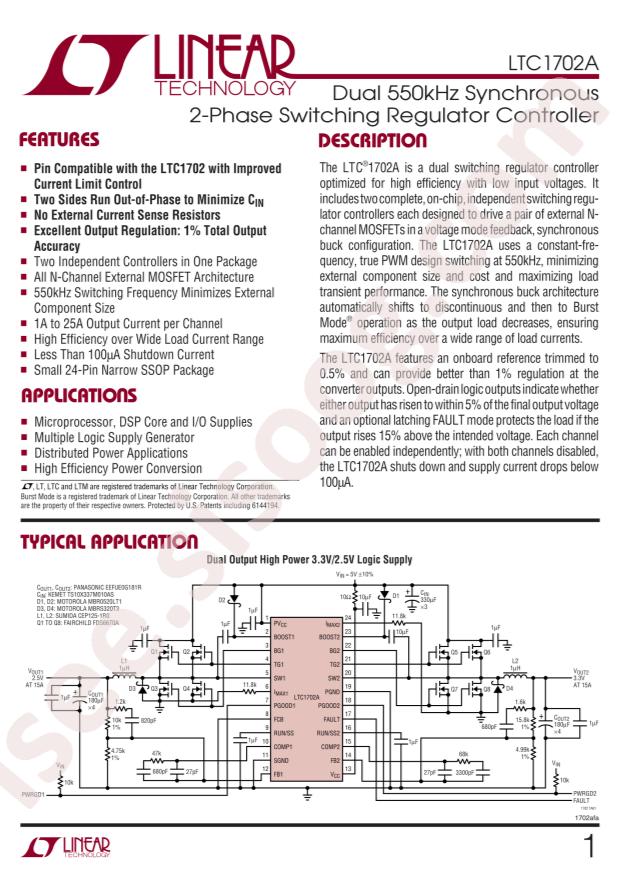 LTC1702AIGN#PBF