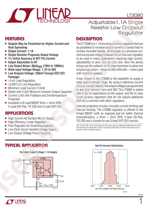 LT3080EST#PBF