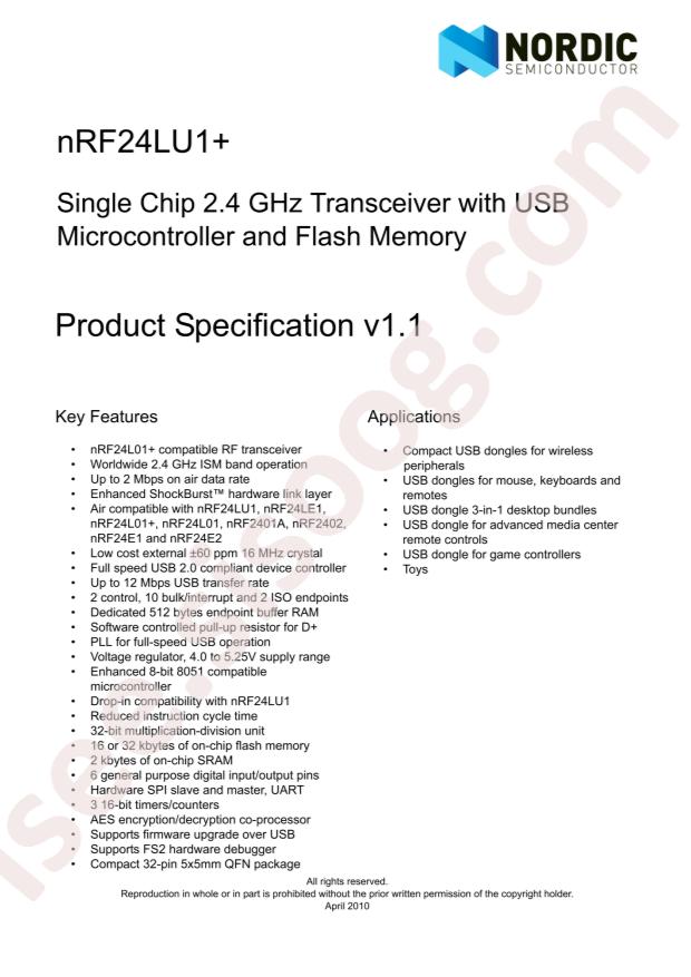 nRF24LU1P-F32Q32-R