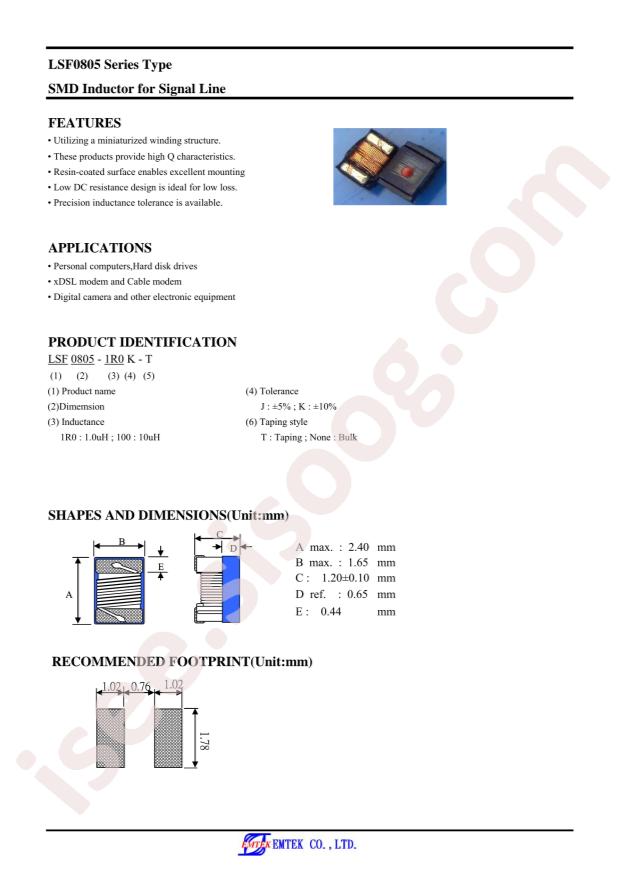 LSF0805-2R2J-T