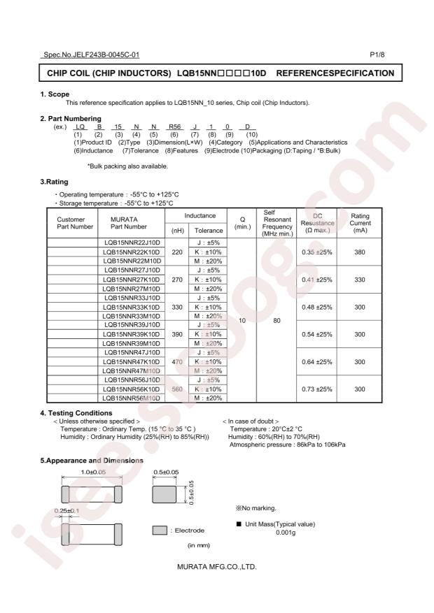 LQB15NNR47M10D