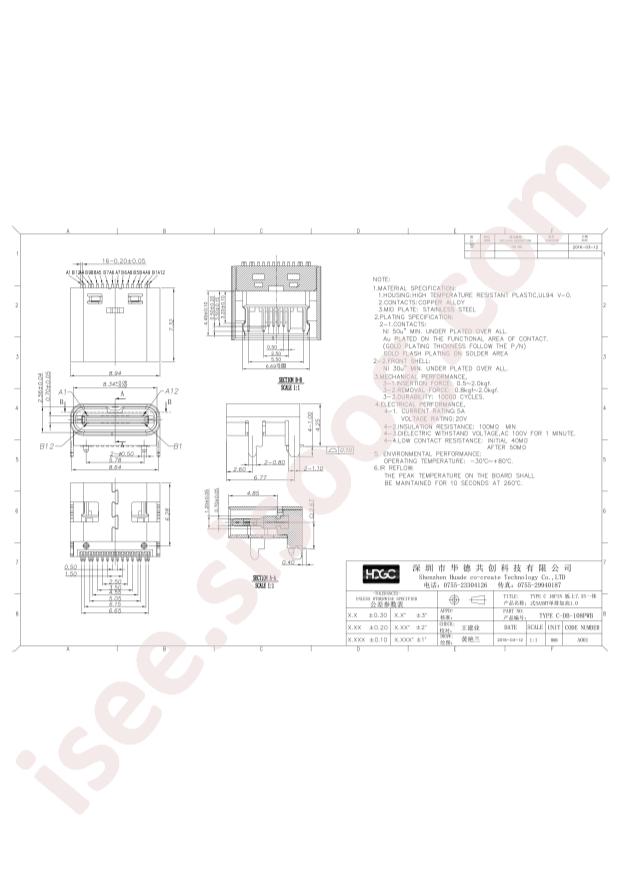 TYPE C-DB-108PWB