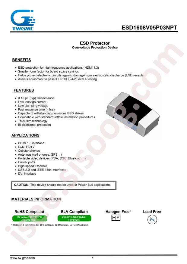 ESD1608V05P03NPT