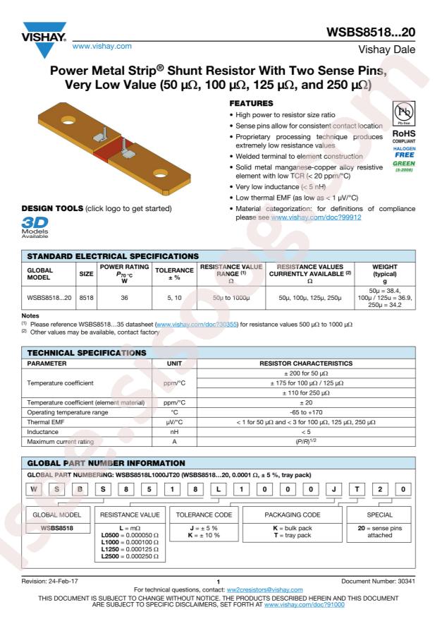 WSBS8518L1000JK20