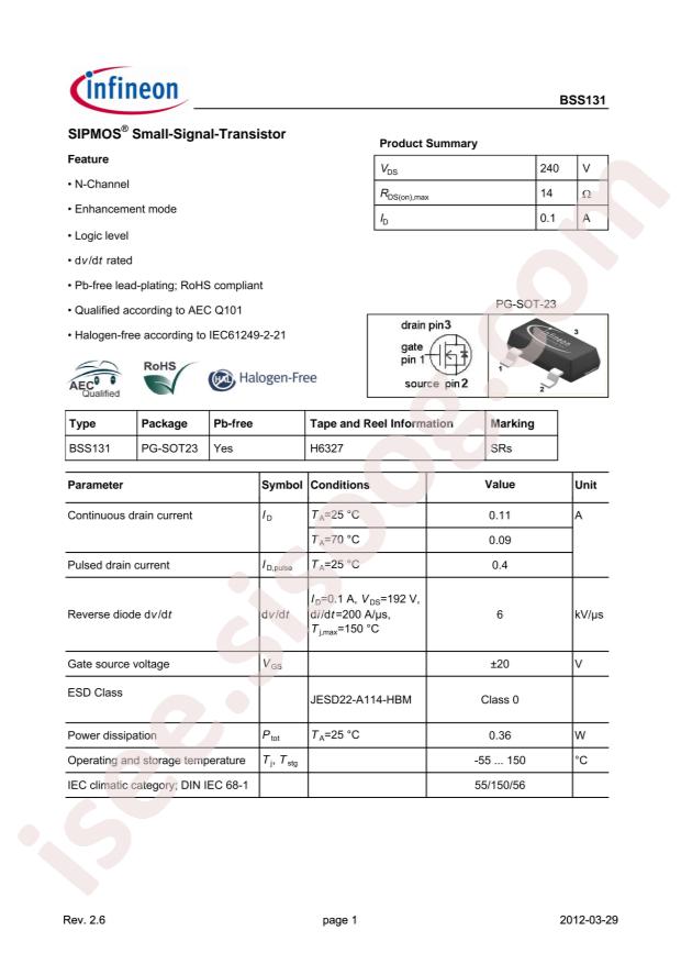 BSS131H6327XTSA1