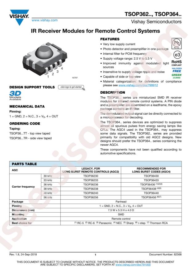 TSOP36438TT