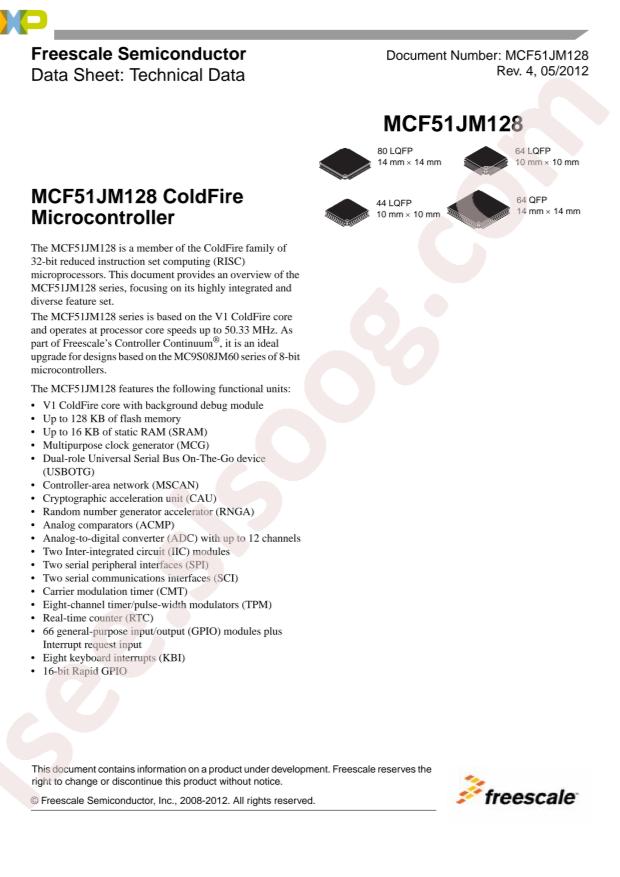 NXP KCF51JM128VLH