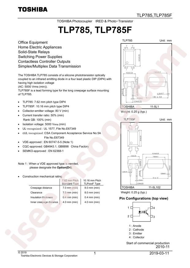 TLP785(BL-TP6,F(C