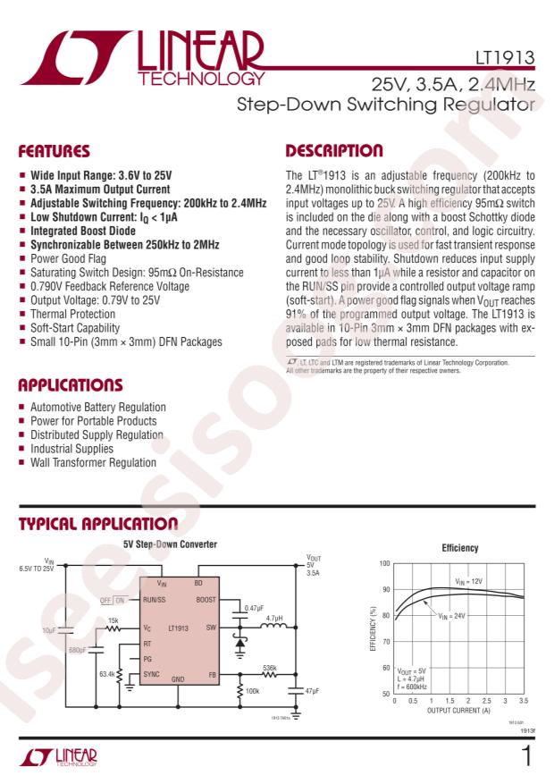 LT1913IDD#PBF