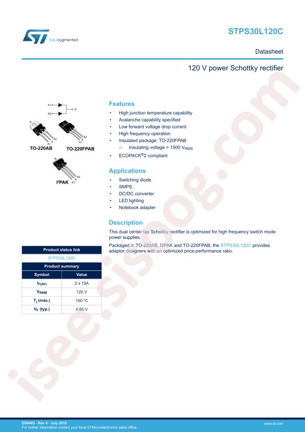 STPS30L120CFP