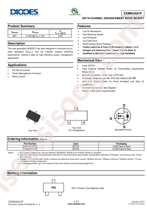 ZXMN3A01FTA