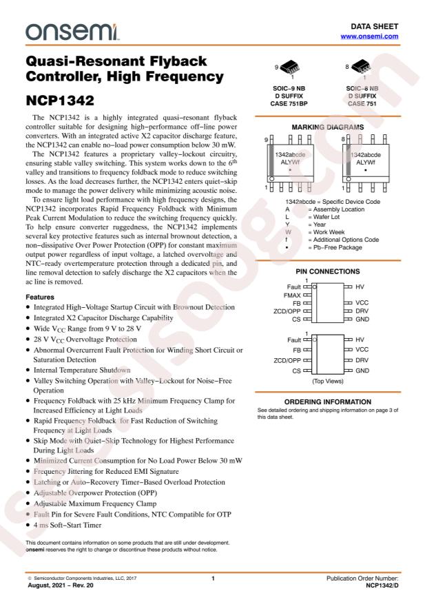 NCP1342BMDCDD1R2G