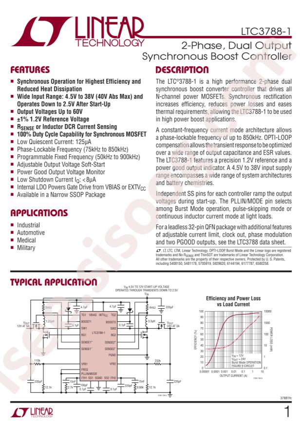 LTC3788IGN-1#PBF