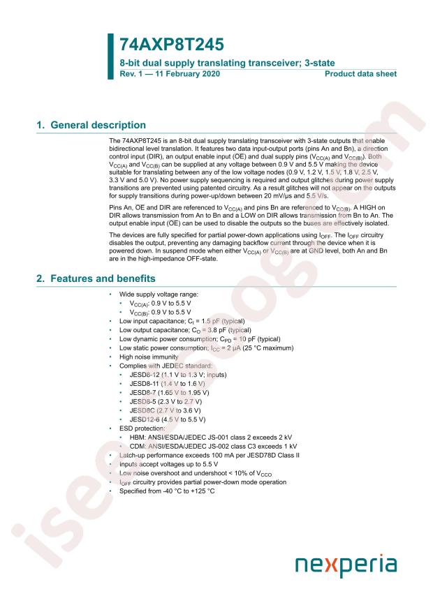 74AXP8T245PWJ