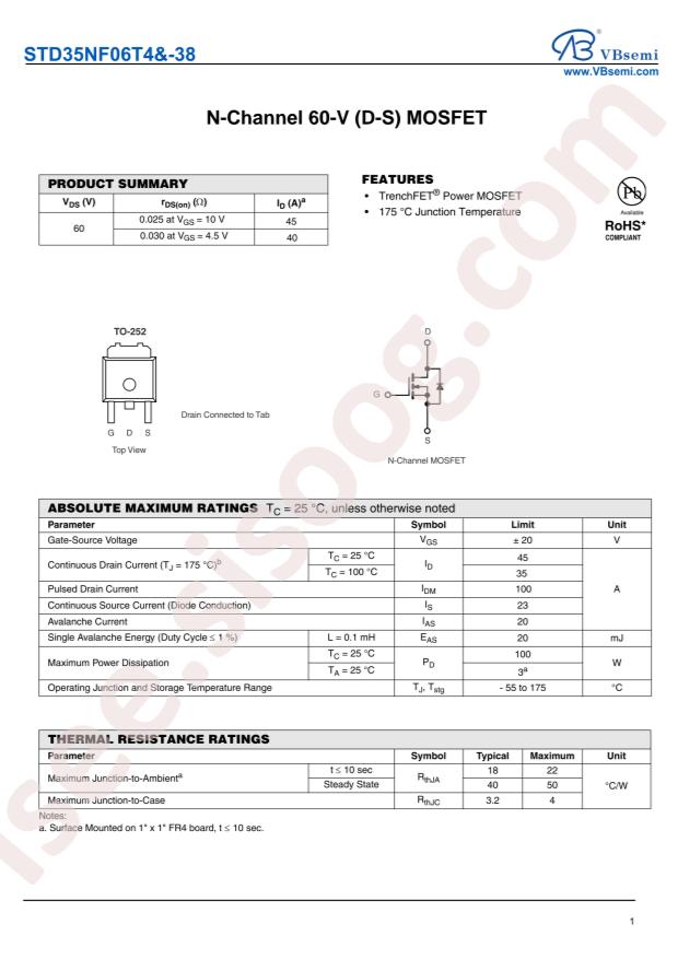 STD35NF06T4&-38-VB